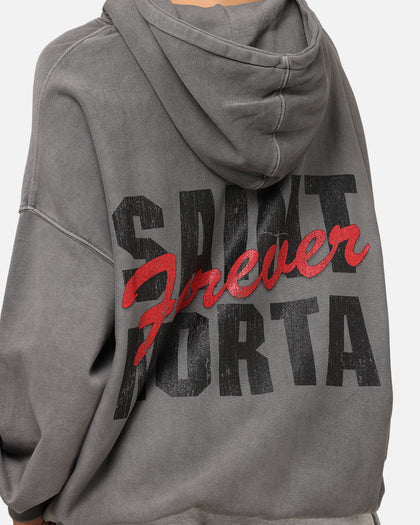 Saint Morta Forever Boxy Hoodie Washed Charcoal