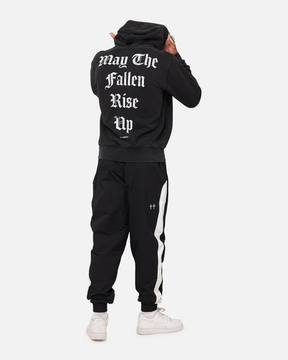 Saint Morta Fallen Rising Boxy Hoodie Vintage Black