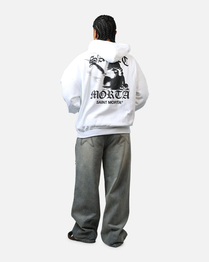 Saint Morta Maiden Boxy Hoodie White