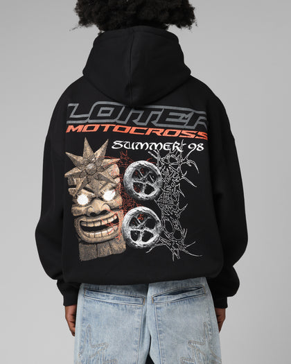 Loiter Summer Motocross Hoodie Black