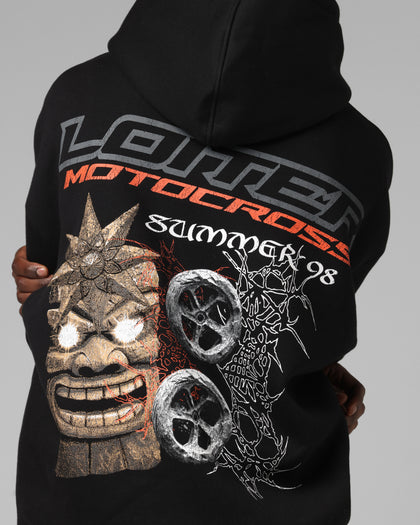 Loiter Summer Motocross Hoodie Black
