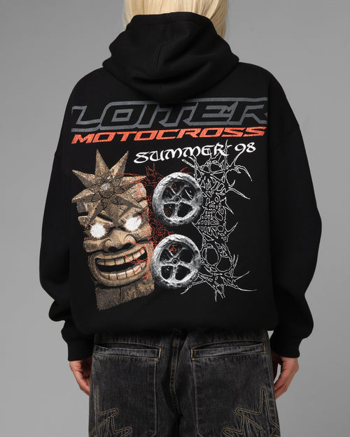Loiter Summer Motocross Hoodie Black