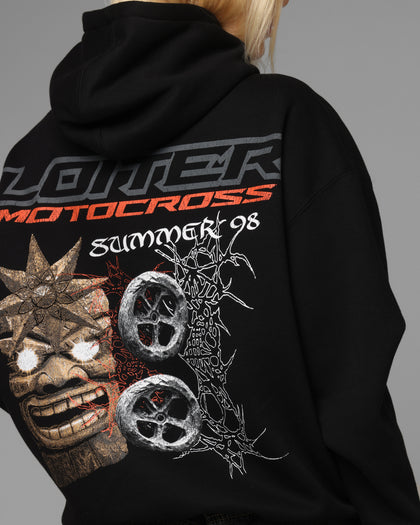 Loiter Summer Motocross Hoodie Black