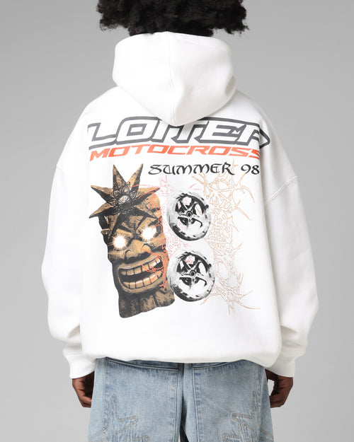 Loiter Summer Motocross Hoodie White