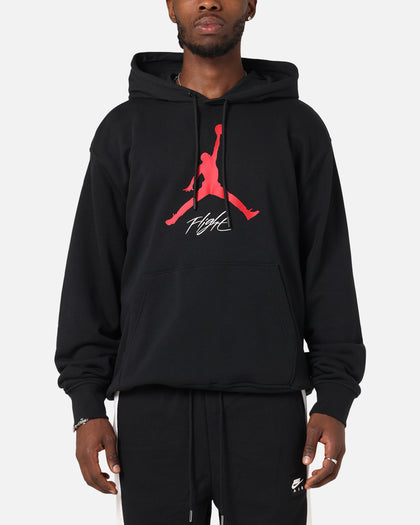 Jordan Essentials Loopback Fleece Pullover Hoodie Black/Red