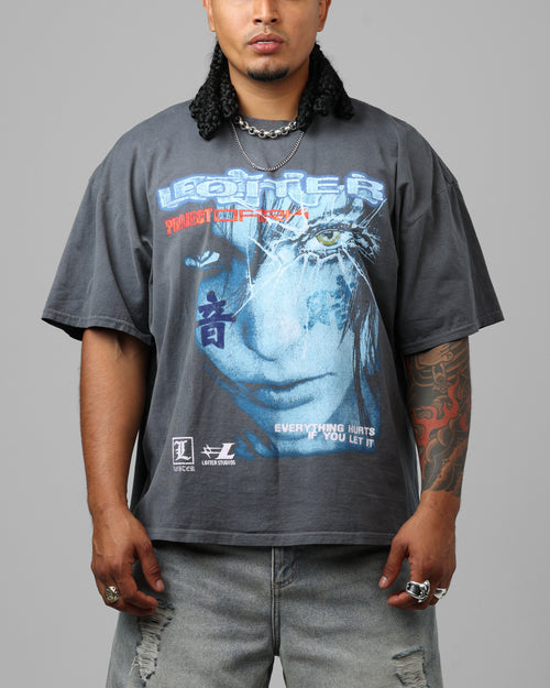 Loiter Project Dark Vintage T-Shirt Washed Charcoal