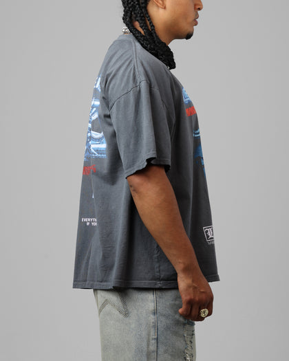Loiter Project Dark Vintage T-Shirt Washed Charcoal