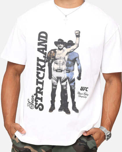 UFC By Culture Kings Sean Strickland Heavy T-Shirt White