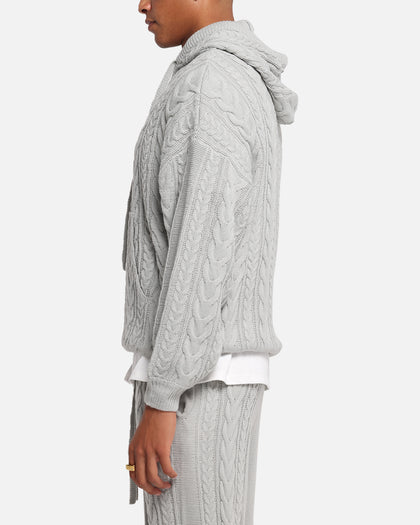 XXIII Lakes Knitted Hoodie Grey