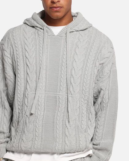 XXIII Lakes Knitted Hoodie Grey