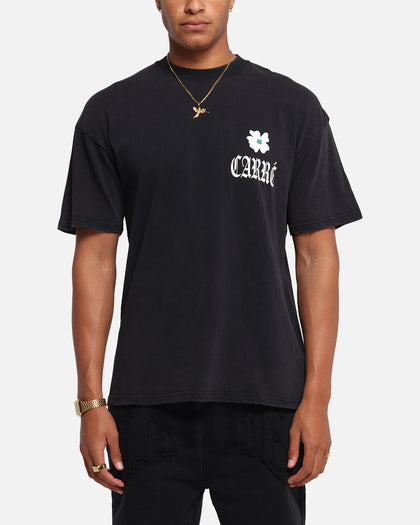 Carre Eternal Garden T-Shirt Black Acidwash