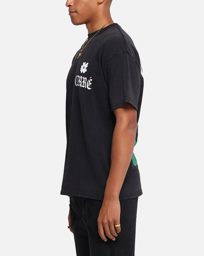 Carre Eternal Garden T-Shirt Black Acidwash
