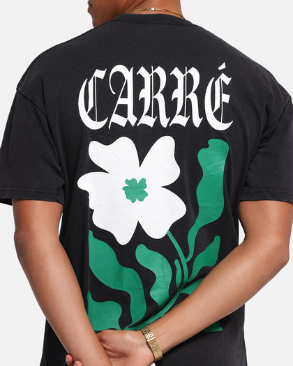Carre Eternal Garden T-Shirt Black Acidwash