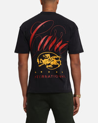 Carre Golden Scale T-Shirt Black Acidwash