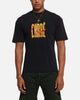 Carre Golden Scale T-Shirt Black Acidwash