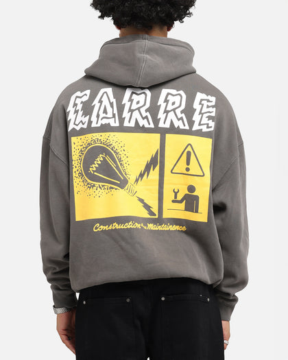 Carre Construction Hoodie Washed Charcoal