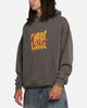 Carre Golden Scale Hoodie Washed Charcoal