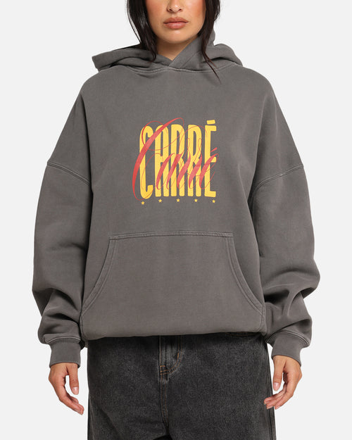 Carre Golden Scale Hoodie Washed Charcoal
