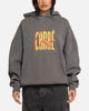 Carre Golden Scale Hoodie Washed Charcoal