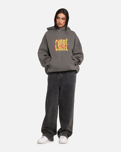 Carre Golden Scale Hoodie Washed Charcoal