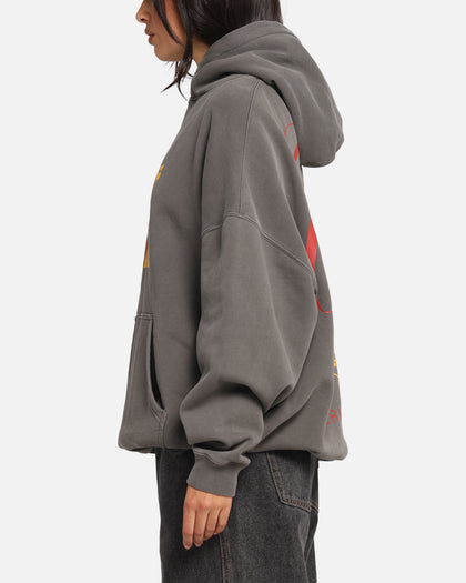 Carre Golden Scale Hoodie Washed Charcoal