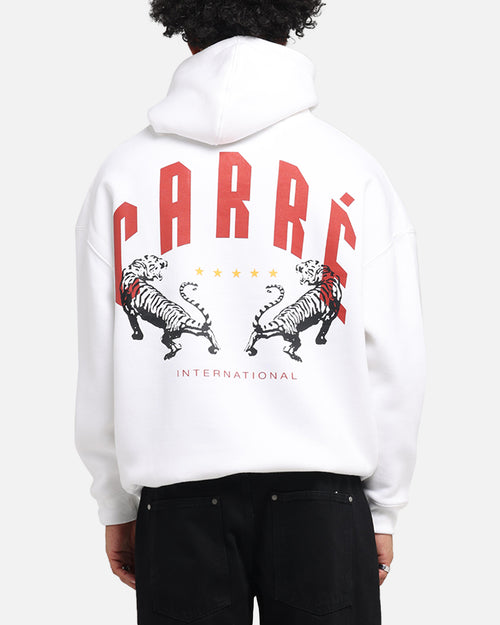 Carre Tiger Glow Hoodie White