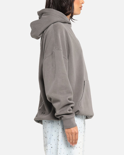 Saint Morta Lost Souls Boxy Hoodie Washed Charcoal
