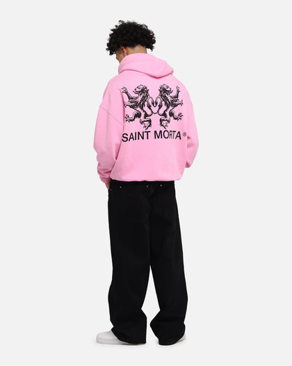 Saint Morta Lover Club Boxy Hoodie Pink