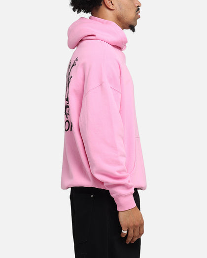 Saint Morta Lover Club Boxy Hoodie Pink