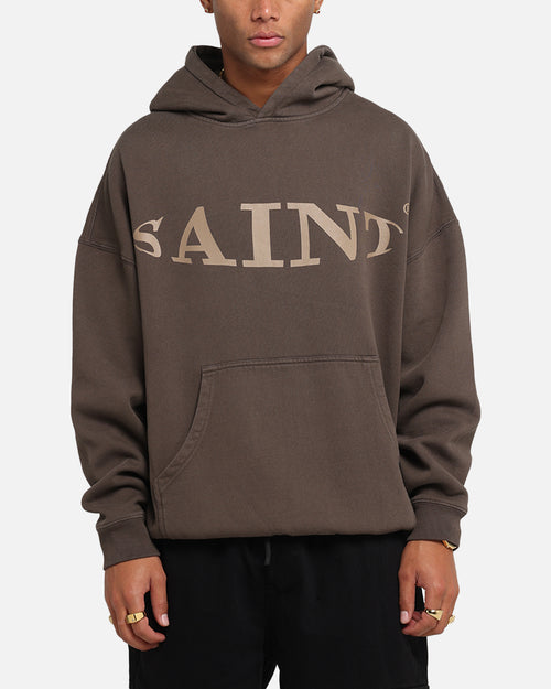 Saint Morta Vision Boxy Hoodie Brown