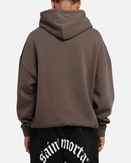 Saint Morta Vision Boxy Hoodie Brown