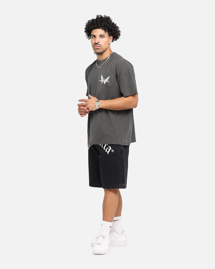 Saint Morta Black Doves Boxy T-Shirt Black Wash