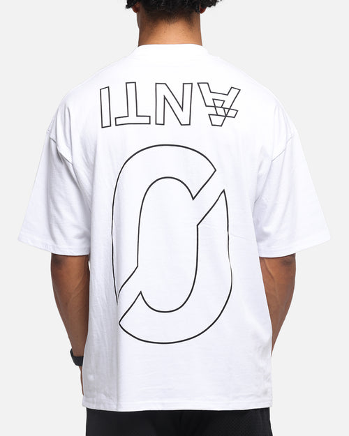 The Anti Order Azero Stencil Mock Neck T-Shirt White