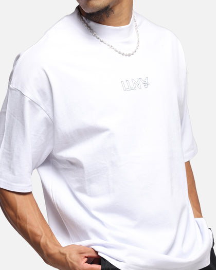 The Anti Order Azero Stencil Mock Neck T-Shirt White