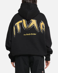 The Anti Order Anti Collegate Boxy Hoodie Black