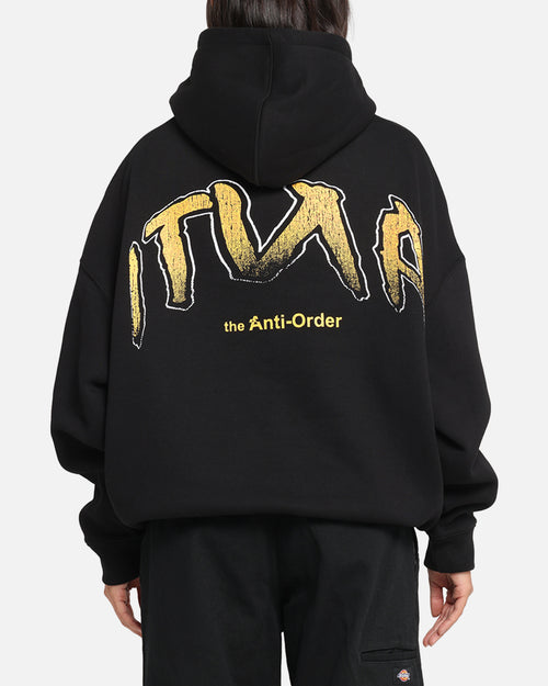 The Anti Order Anti Collegate Boxy Hoodie Black