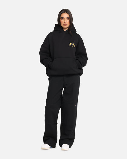 The Anti Order Anti Collegate Boxy Hoodie Black