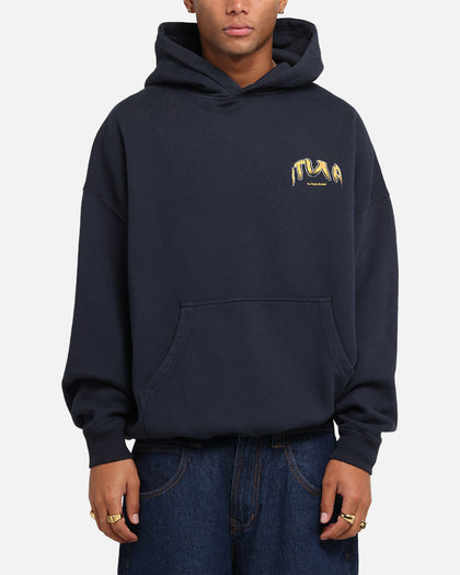 The Anti Order Anti Collegate Boxy Hoodie Navy