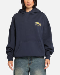 The Anti Order Anti Collegate Boxy Hoodie Navy