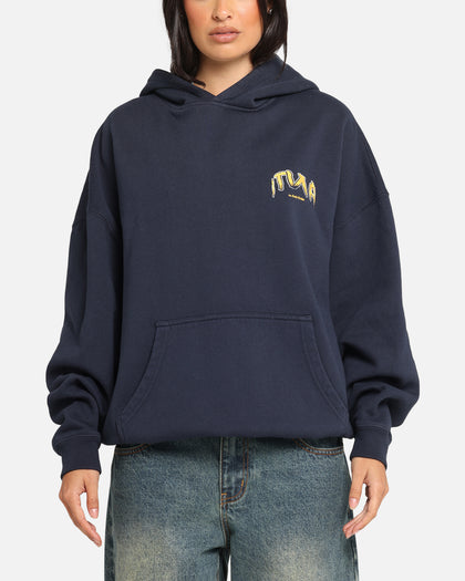The Anti Order Anti Collegate Boxy Hoodie Navy