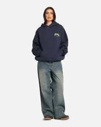 The Anti Order Anti Collegate Boxy Hoodie Navy