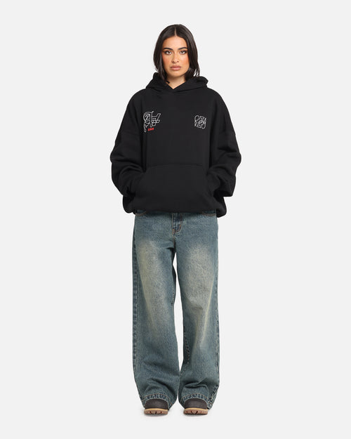 The Anti Order Arcade Boxy Hoodie Black