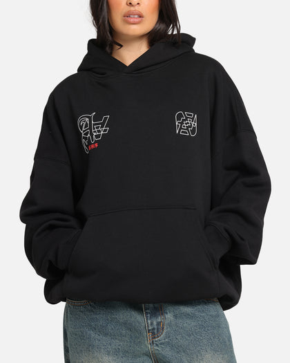 The Anti Order Arcade Boxy Hoodie Black