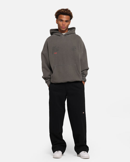 The Anti Order Arcade Boxy Hoodie Washed Charcoal