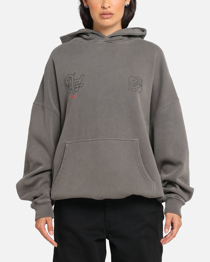 The Anti Order Arcade Boxy Hoodie Washed Charcoal
