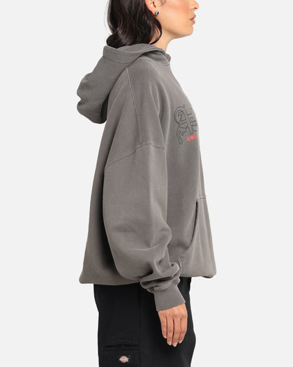 The Anti Order Arcade Boxy Hoodie Washed Charcoal