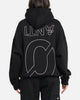 The Anti Order Azero Stencil Boxy Hoodie Black