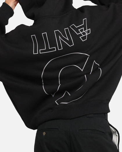 The Anti Order Azero Stencil Boxy Hoodie Black