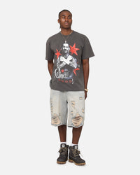 Culture Kings X WWE CM Punk Heavyweight T-Shirt Black Wash