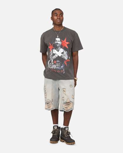 Culture Kings X WWE CM Punk Heavyweight T-Shirt Black Wash